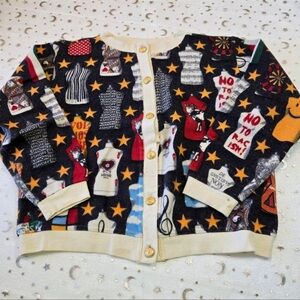 Moschino “No to Racism” Cardigan